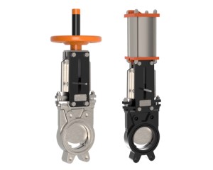 Knife gate valves