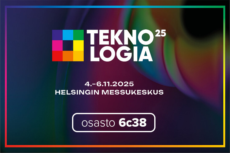 Tervetuloa osastollemme 6c38 Teknologia 25 -tapahtumaan 4.–6.11.2025 Helsingin Messukeskuksessa