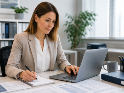 Expert support for selecting industrial components and solutions Technical specialist evaluating industrial solution options and project documentation