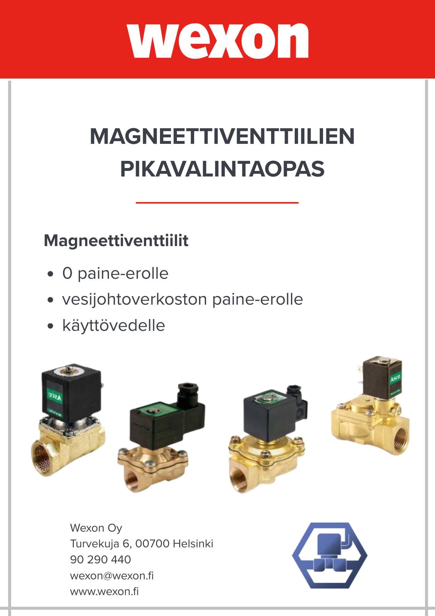 Magneettiventtiilien pikavalintaopas